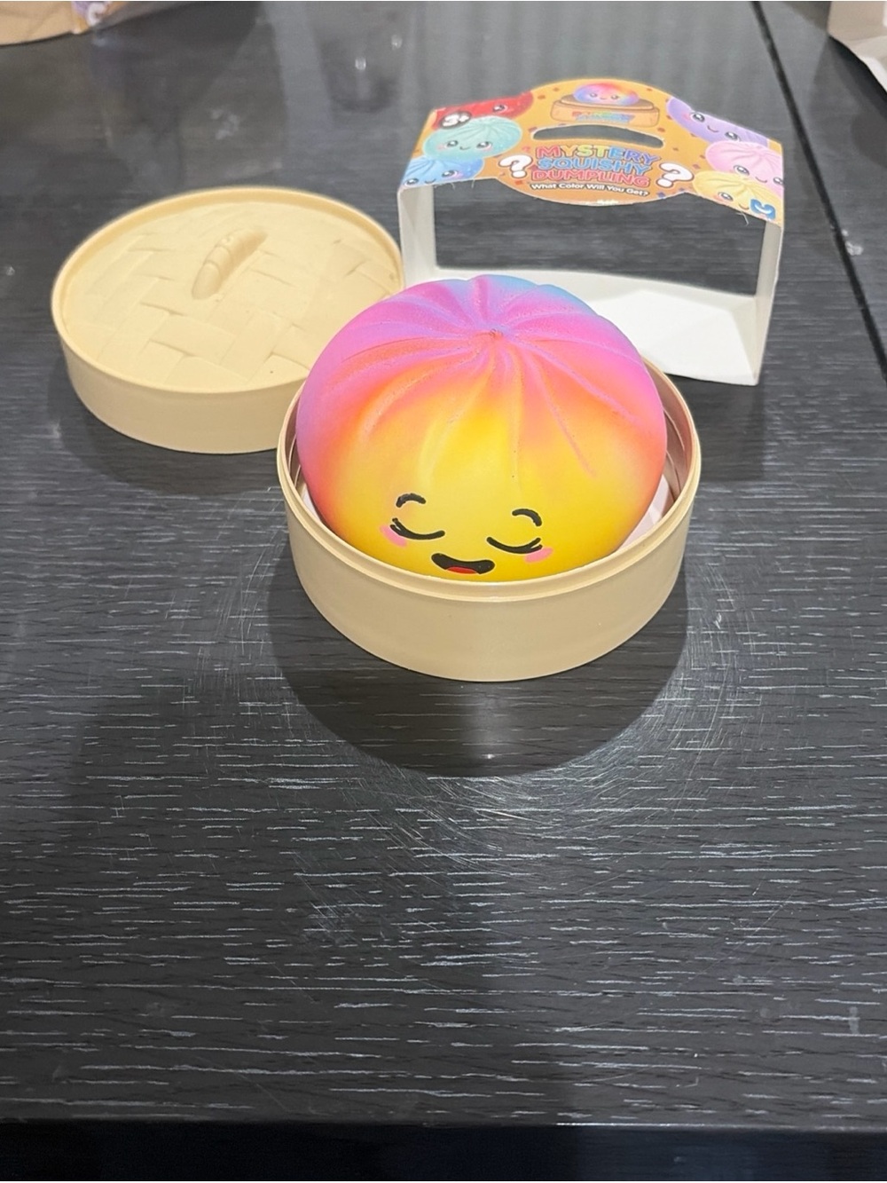 NEW*  Squishy Bun Viral Rainbow Mystery Dumpling Opened Box Rainbow Surprise